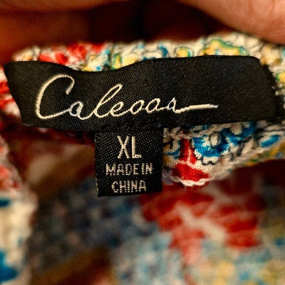 Calessa patchwork floral skirt knee length size xl - Picture 4 of 5